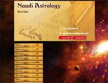 Tablet Screenshot of nadiastrologymumbai.com